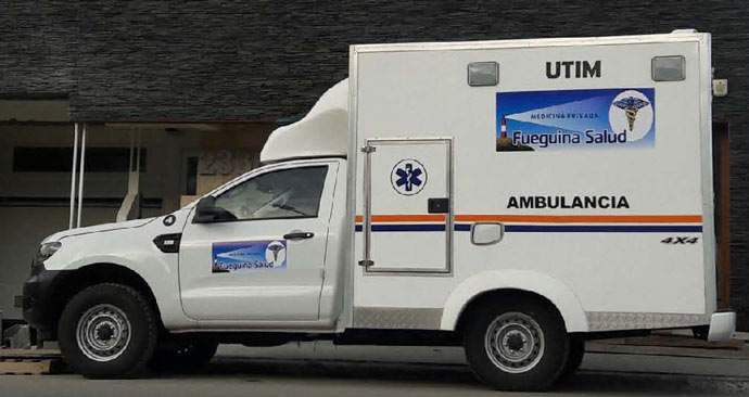 Ambulancia UTIM 4x4 de Fueguina Salud