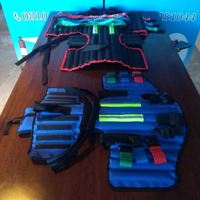 Chaleco de Extricacion Pediatrico utilizado